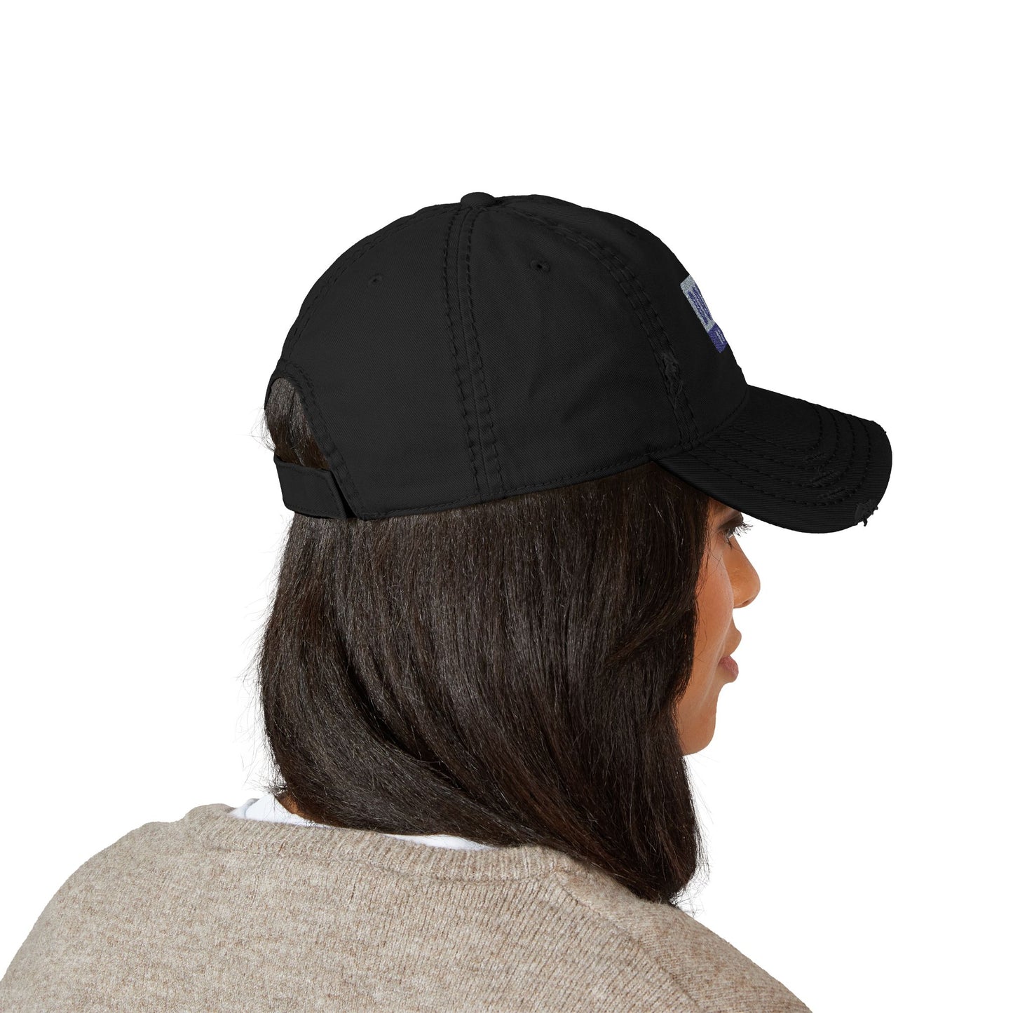 "Dough or Duh" Casual Cap Distressed Dad Hat - Embroidered